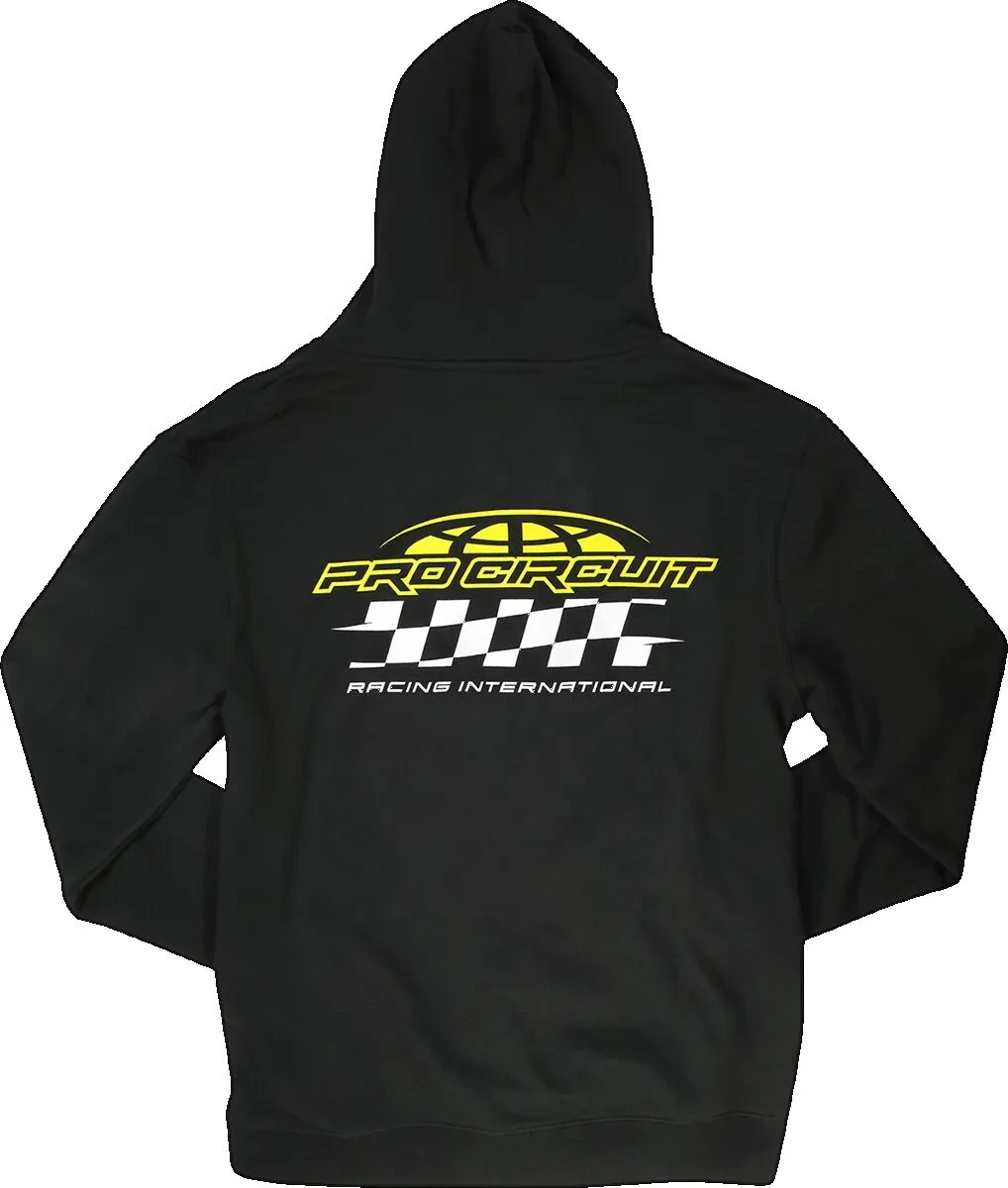 ZIP HOODY RACER BLK SM
