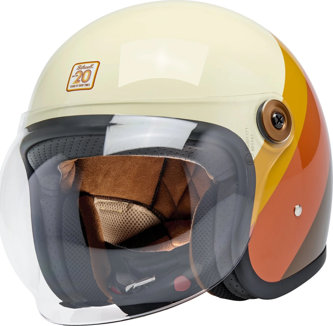 Biltwell Tahoe helmet, 20th anniversary Beige, L, Gloss