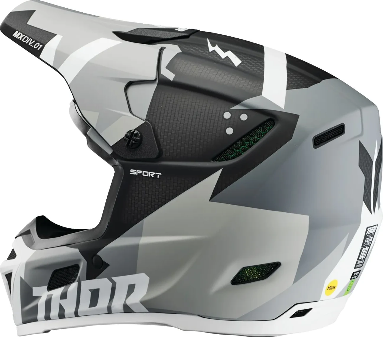 HELMET REFLEX SPORT CBN BRAVE GY/WH XS