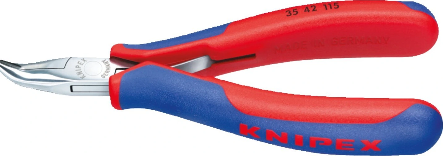 Knipex electronics pliers with 45° angled head 115mm
