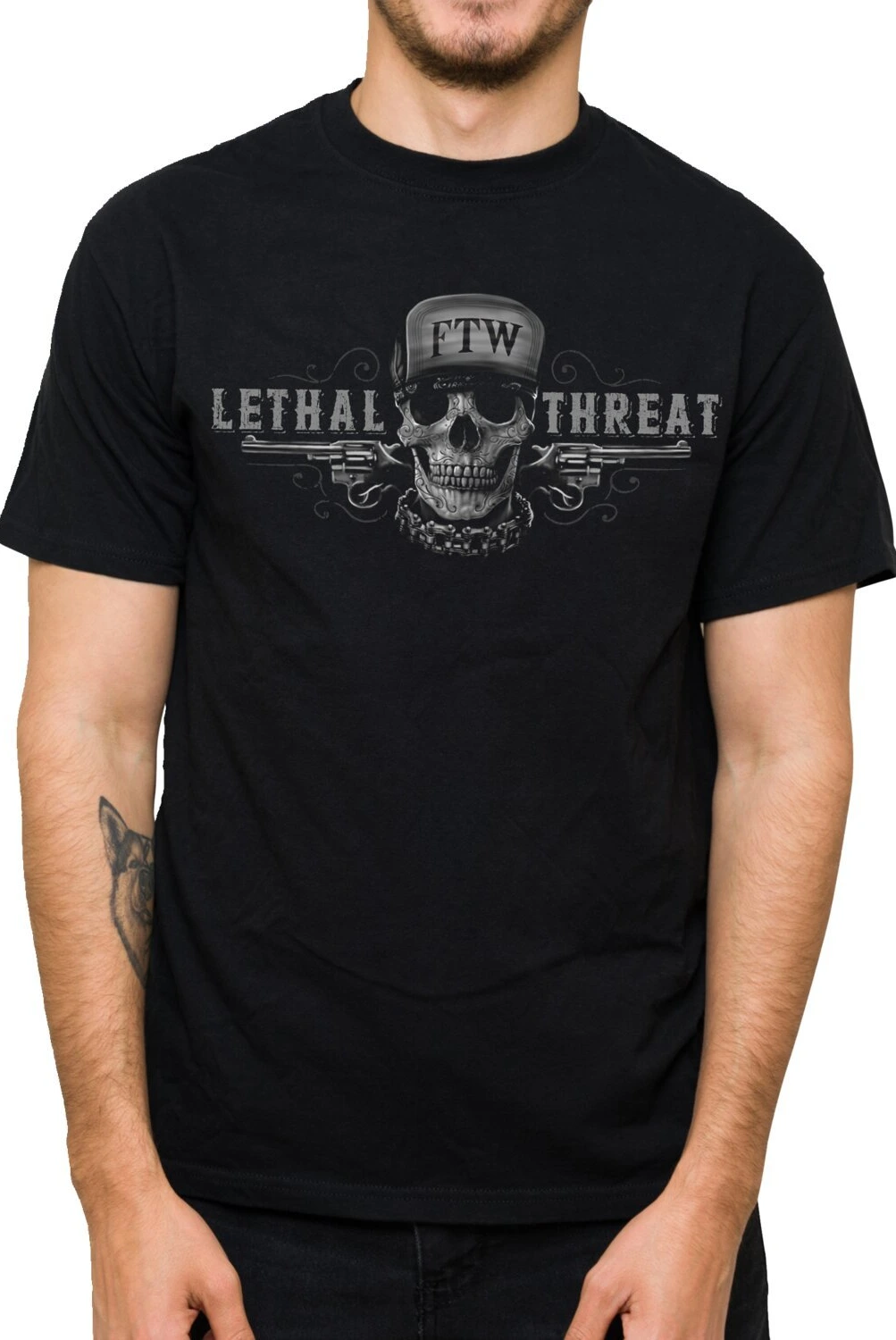 Lethal Threat Friend of Foe T-shirt, Black, L