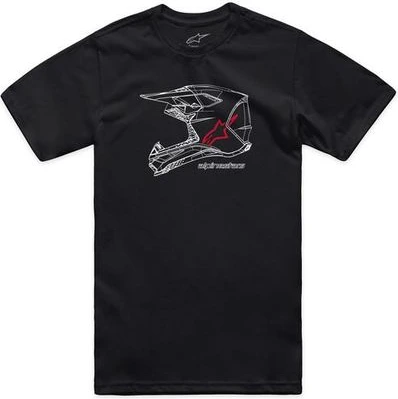 Alpinestars T-Shirt MX Helmet CSF Black, M