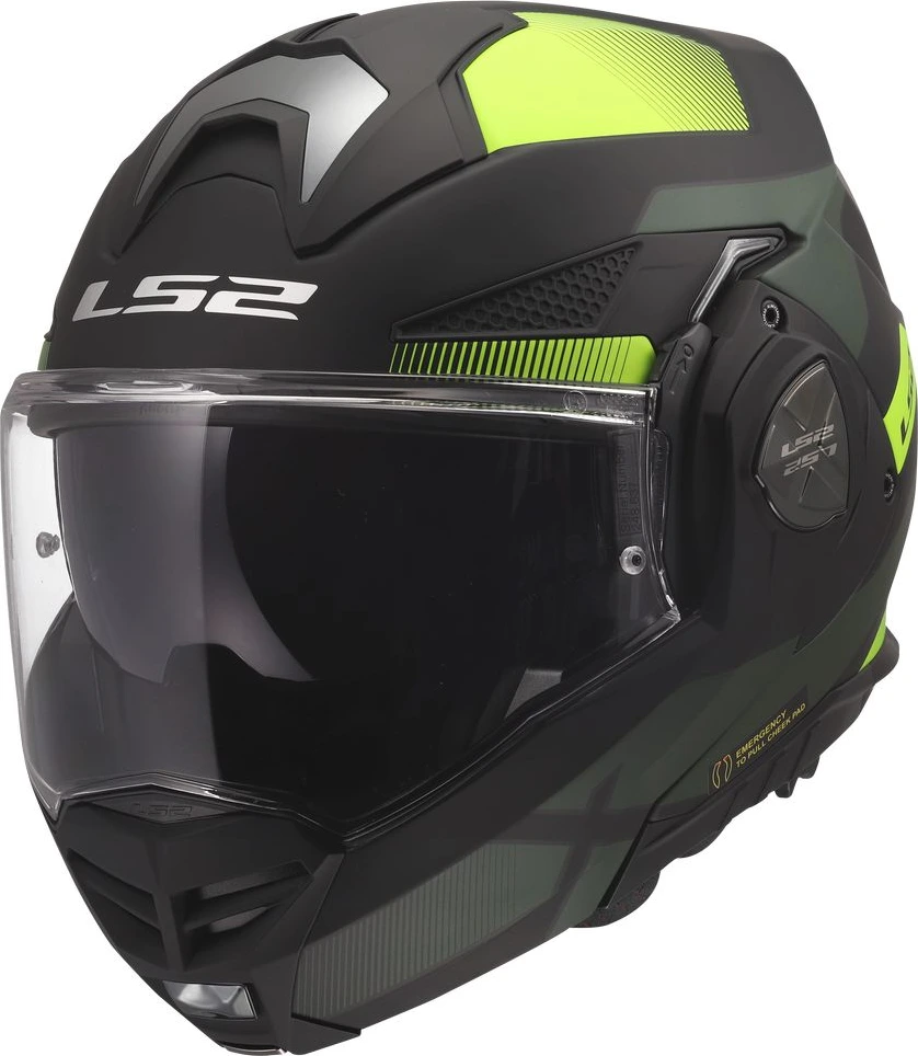 LS2 FF901 ADVANT X NOVA Helmet - Black H-V Yellow, L