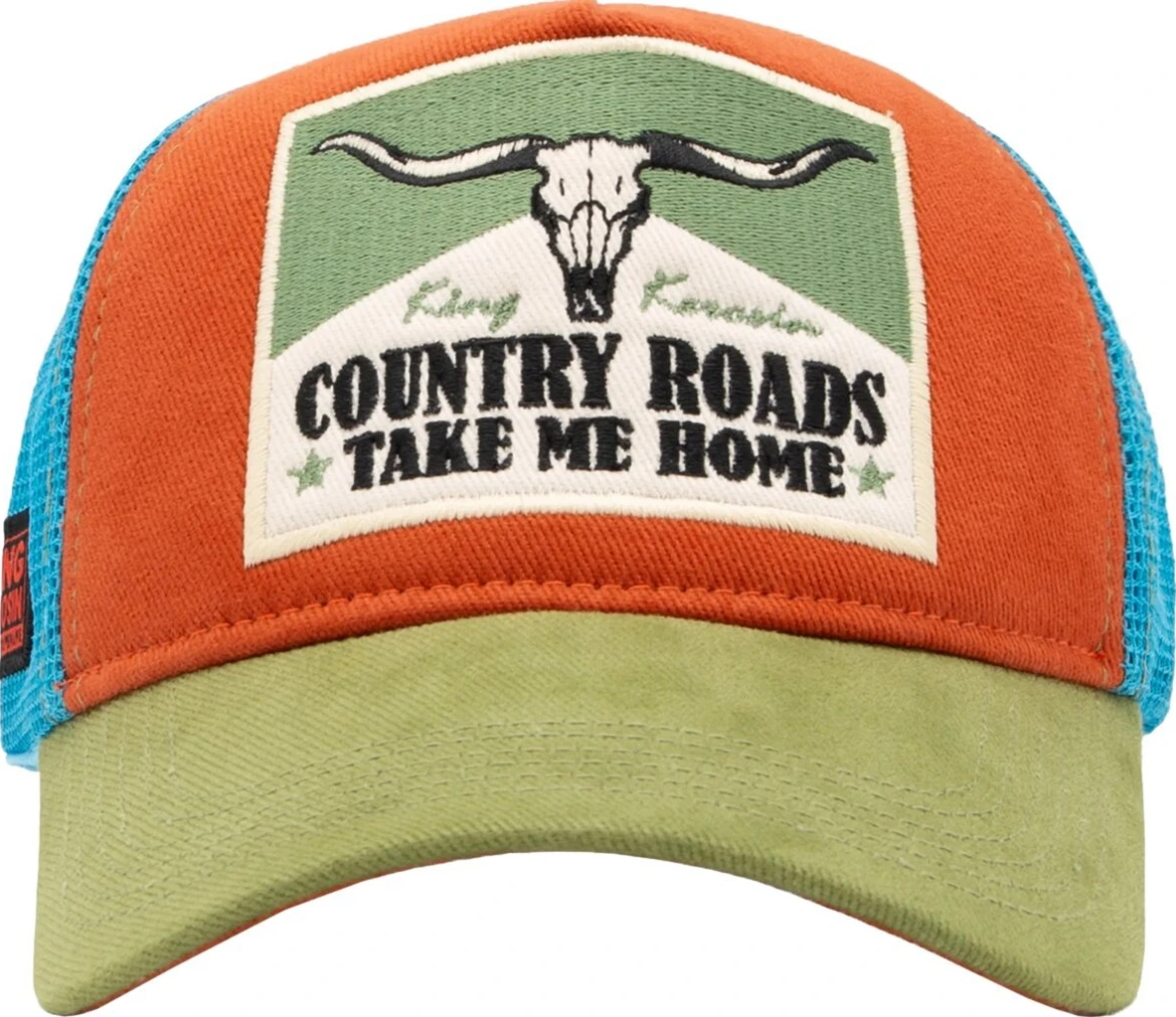 King Kerosin Country Roads cap, Orange, green