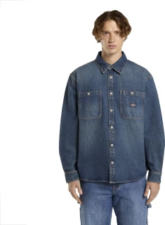 Dickies Mechanic Denim shirt khaki tinted