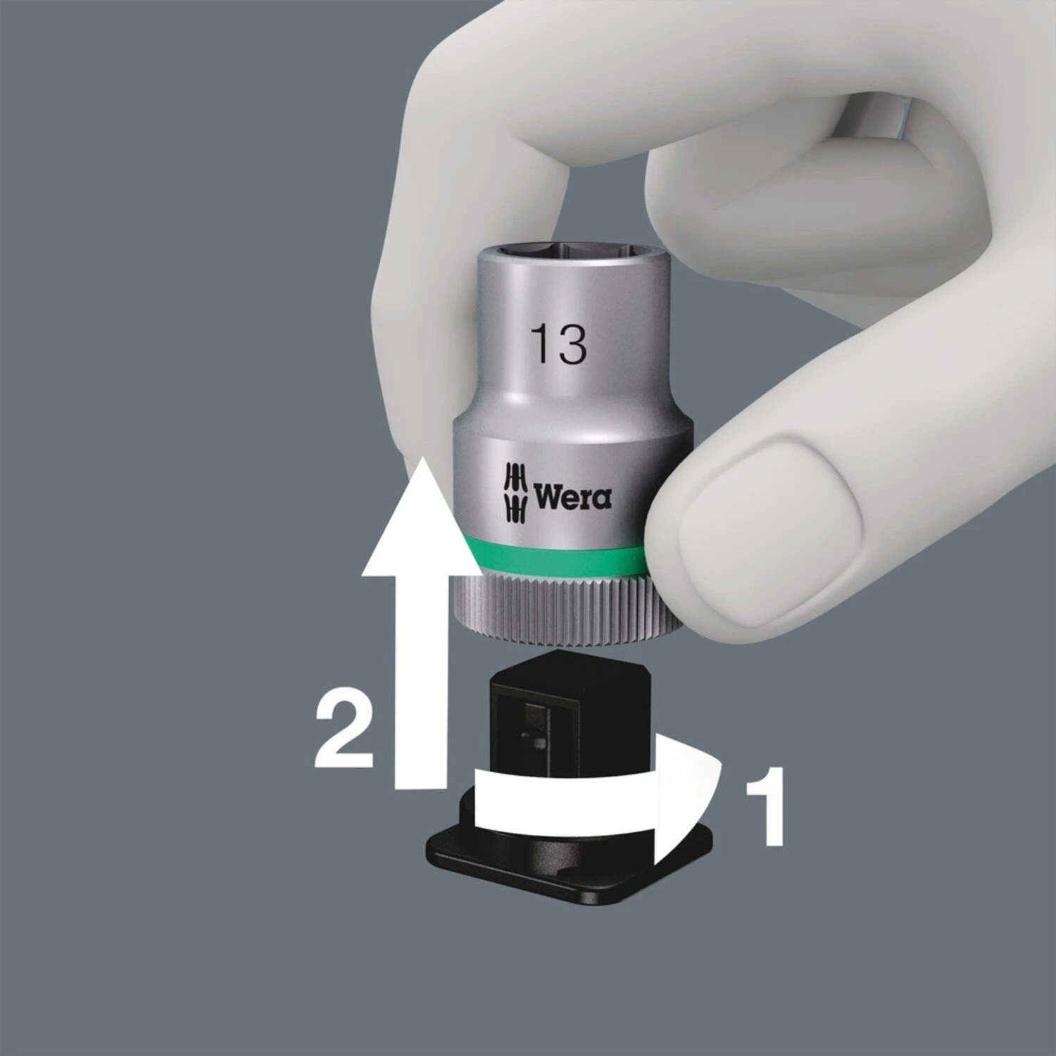 Wera socket belt with 1/4" drive Torx® socket bits, Black