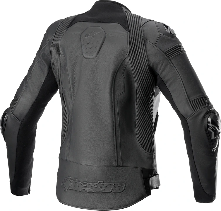 Alpinestars Leather jacket Woman Missile v2 Black/Black, 46