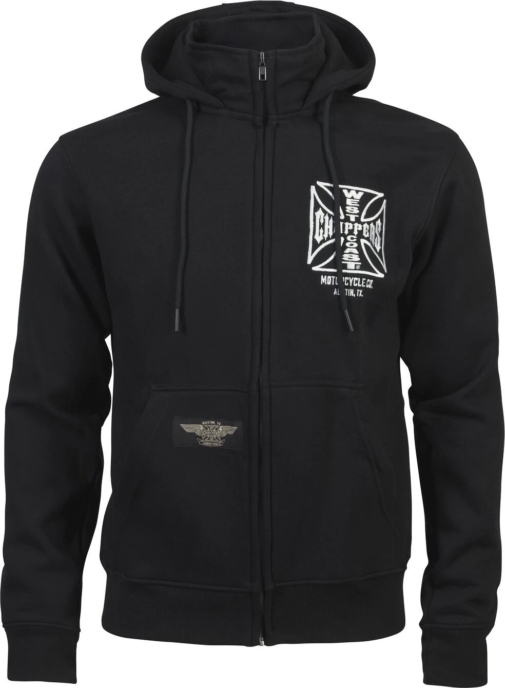 WCC OG ATX zip hoodie, Black, S
