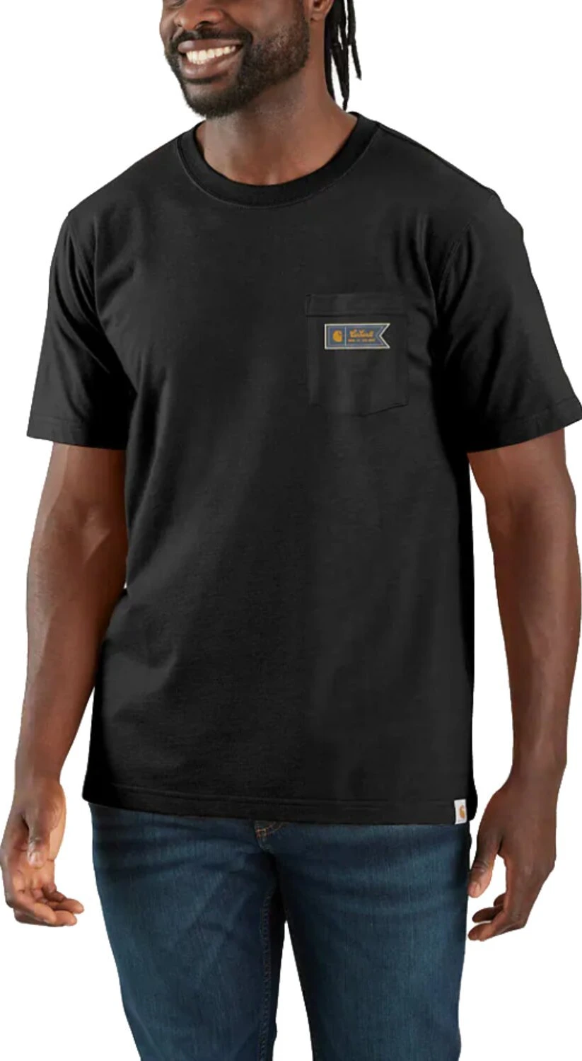 Carhartt Pocket Script Graphic t-shirt, Black, L