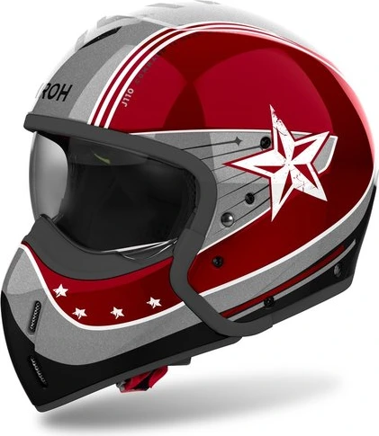 Airoh Helmet J 110 Command Burgundy Gloss, XXL