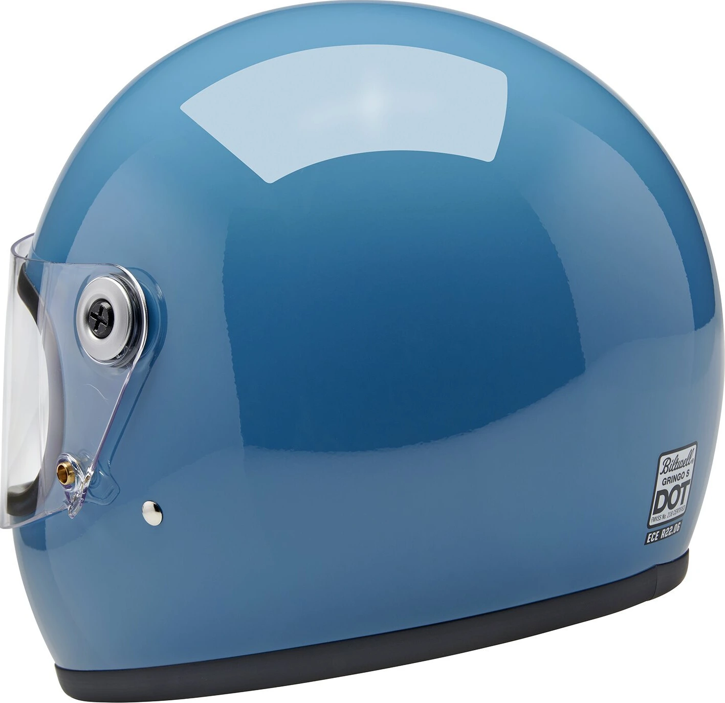 Biltwell Gringo S helmet dove, Blue, XS, Gloss
