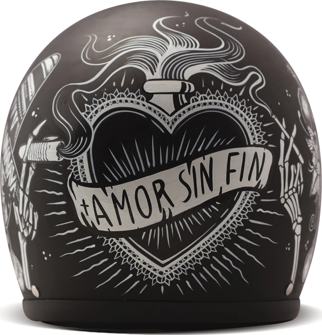 DMD Retro helmet, sin fin Black, XS, Graphic