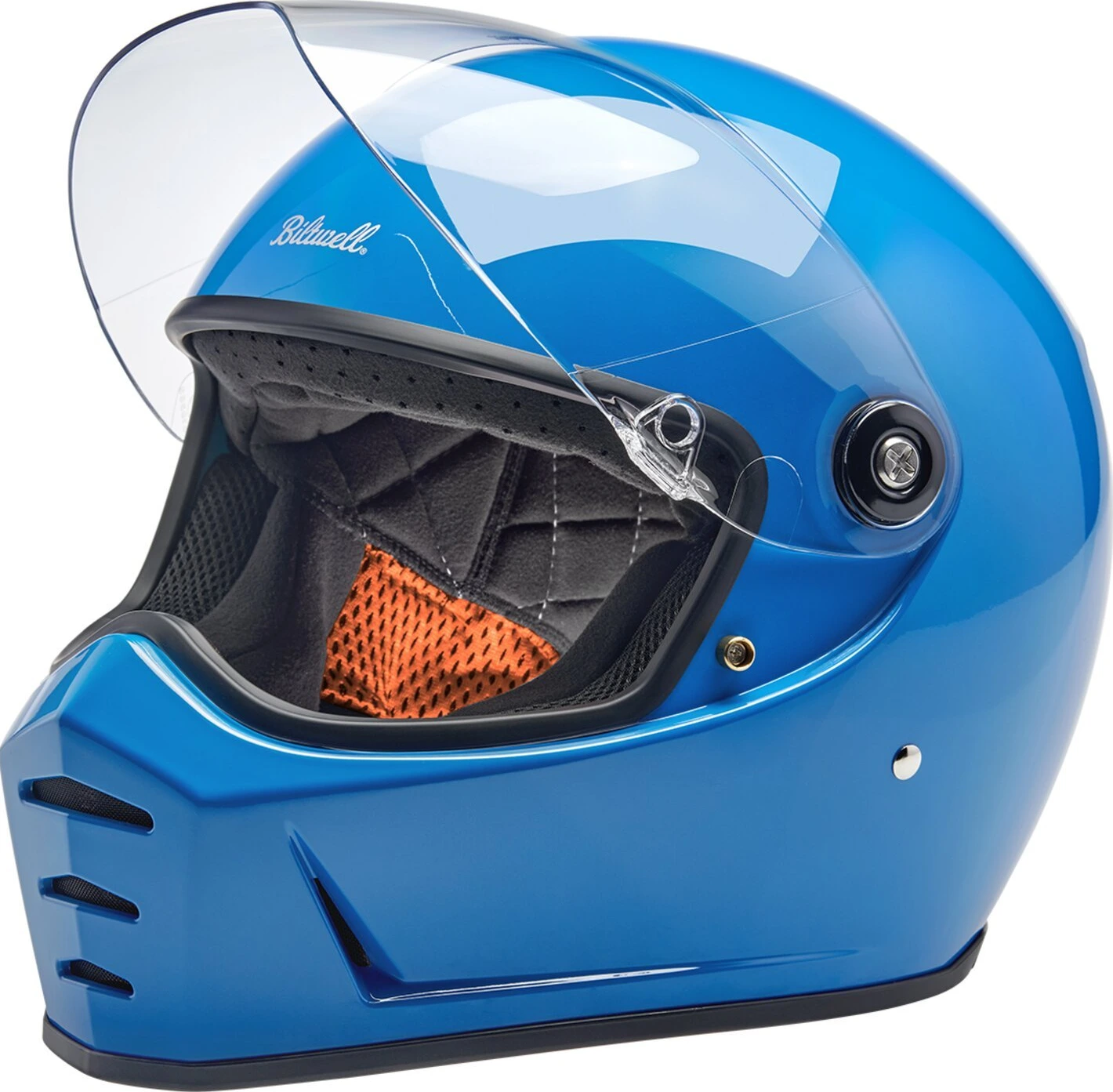 Biltwell Lane Splitter helmet, tahoe Blue, Blue, S, Gloss