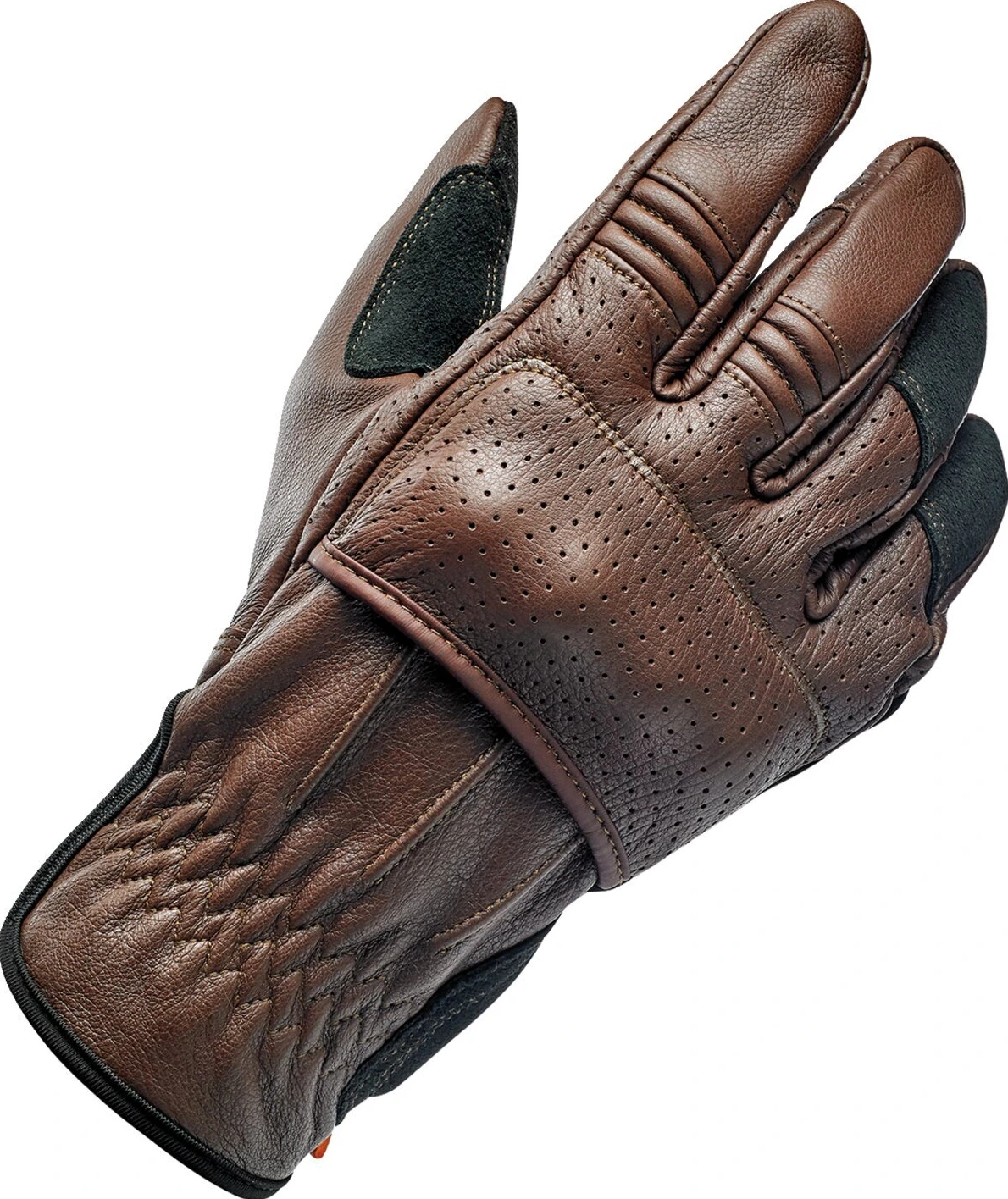 Biltwell Borrego gloves chocolate/black CE appr, storm grey black tracker, XS