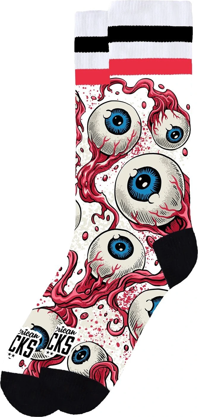 American Socks Eyeblast Signature socks, White, L/XL