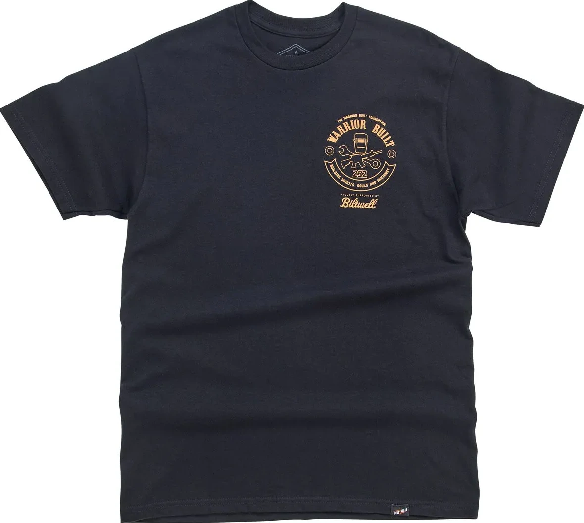 TEE WARRIOR BUILT EAGLE BK SM
