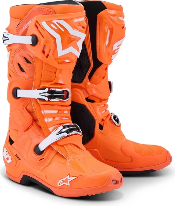 Alpinestars Boot Vented Tech 10 Fluo Orange/White, 42