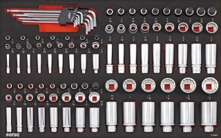 Sonic, socket & bit socket set 100-piece. US/SAE sizes
