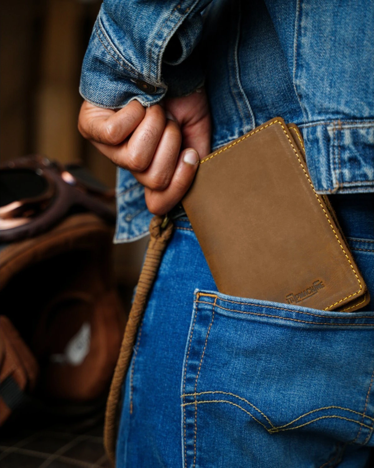 Trip Machine Explorer wallet, tobacco