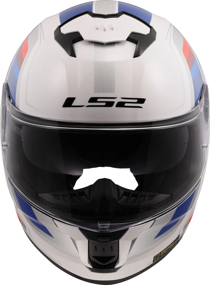 LS2 FF808 STREAM II VINTAGE helmet - White Blue Red, 3XL