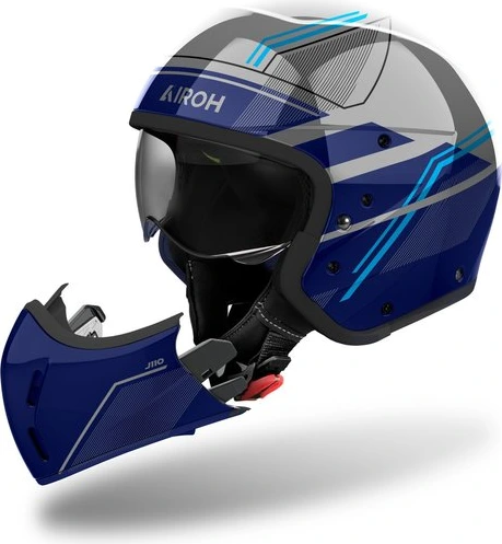 Airoh Helmet J 110 Slim Blue Gloss, L