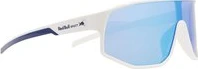 Spect Red Bull Dash Sunglasses Shiny White-Blue w Smoke Blue Mirror lens