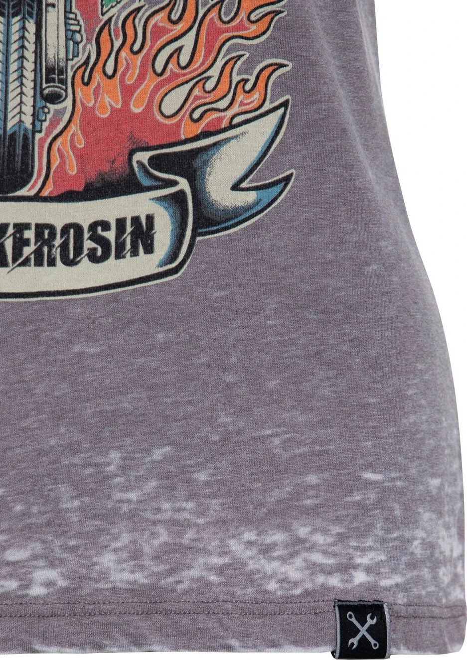 Queen Kerosin Ride into the wild t-shirt exalibur, Black, XS