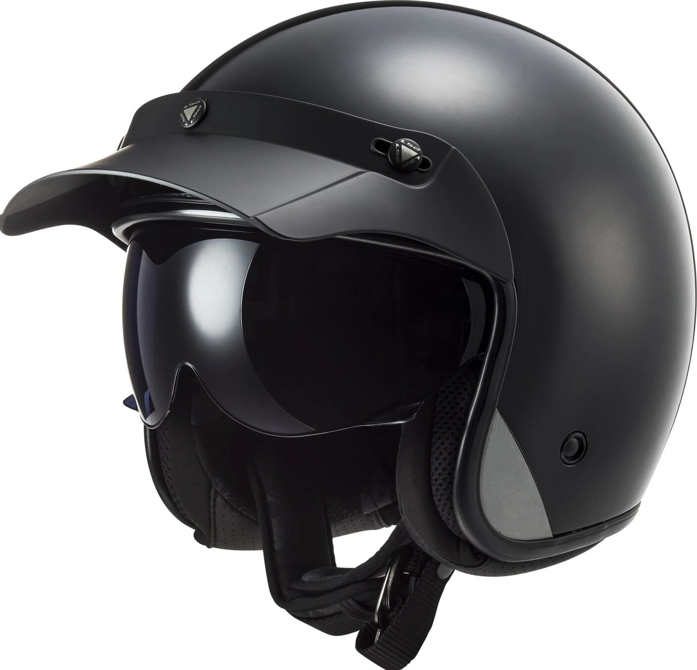 LS2 Bob II Solid helmet, Black, XS, matt