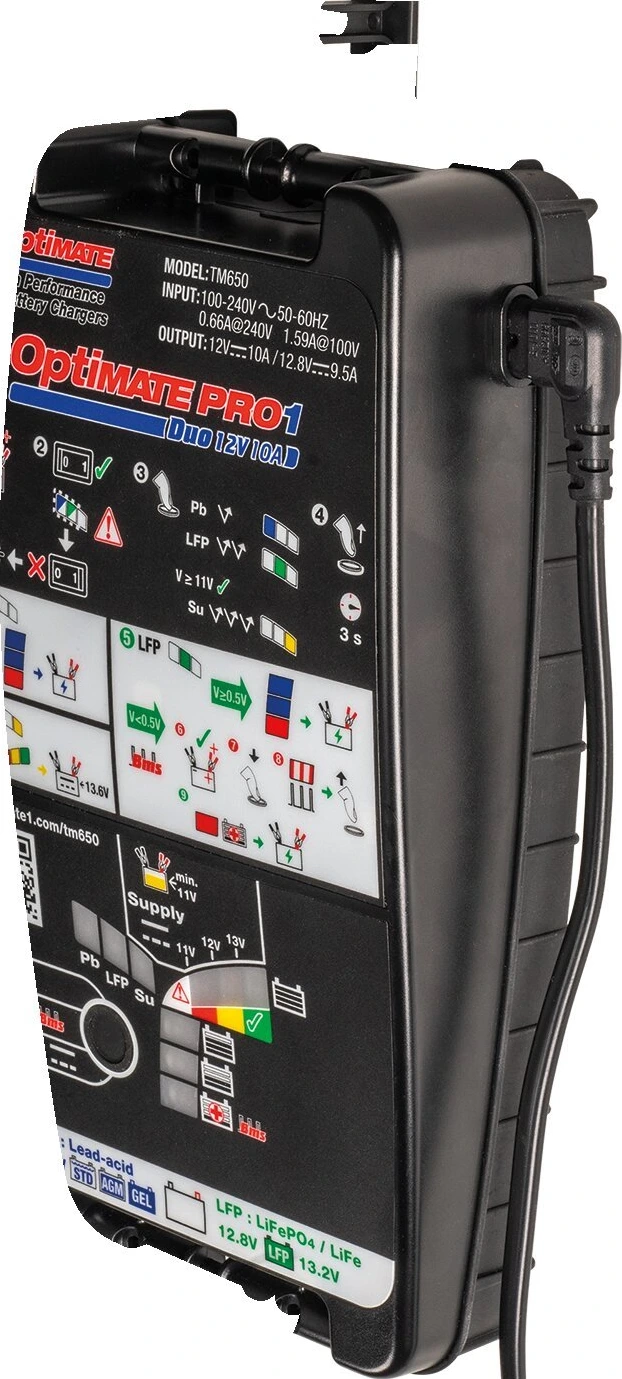 Tecmate OptiMATE, Pro 1 DUO 12B 10A battery charger