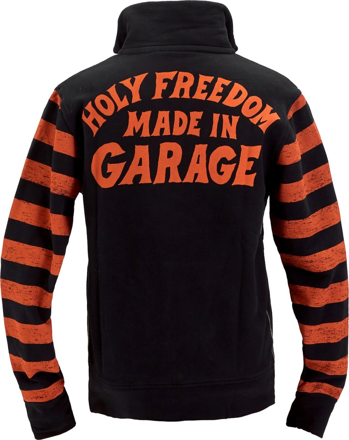 Holy Freedom Garage zip sweatshirt, Orange, black, M