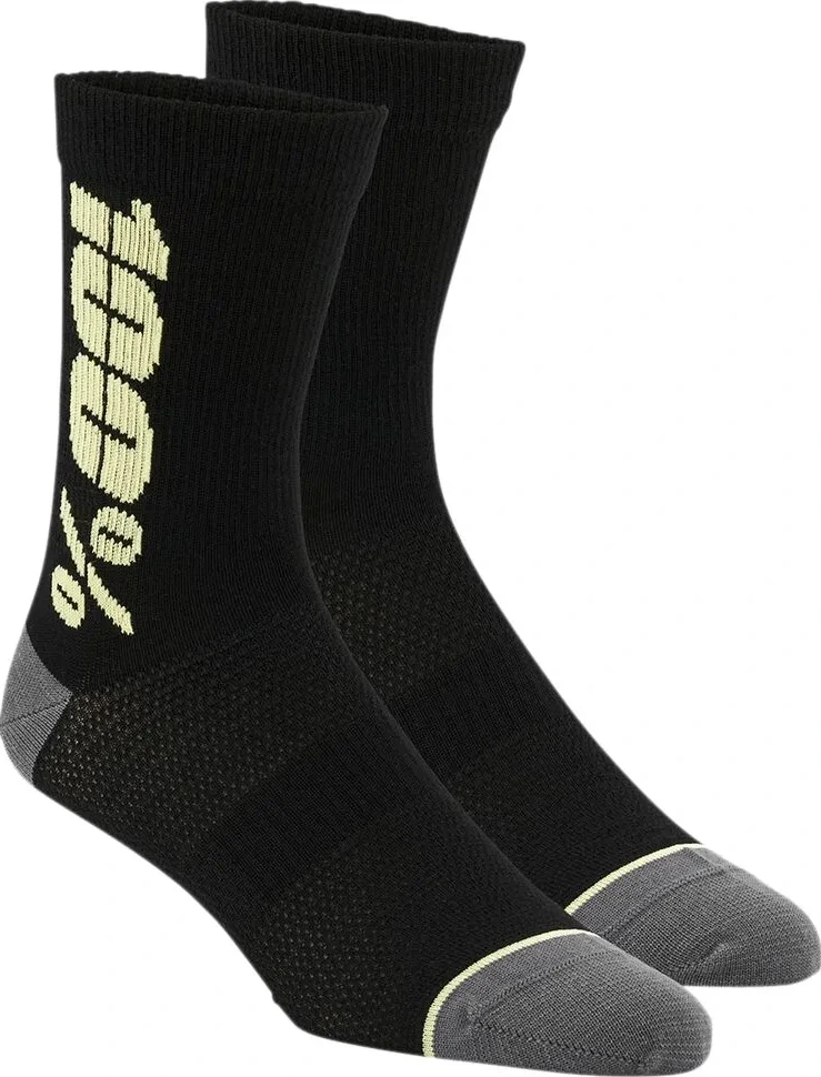 SOCK RYTHYM BK/YL S/M