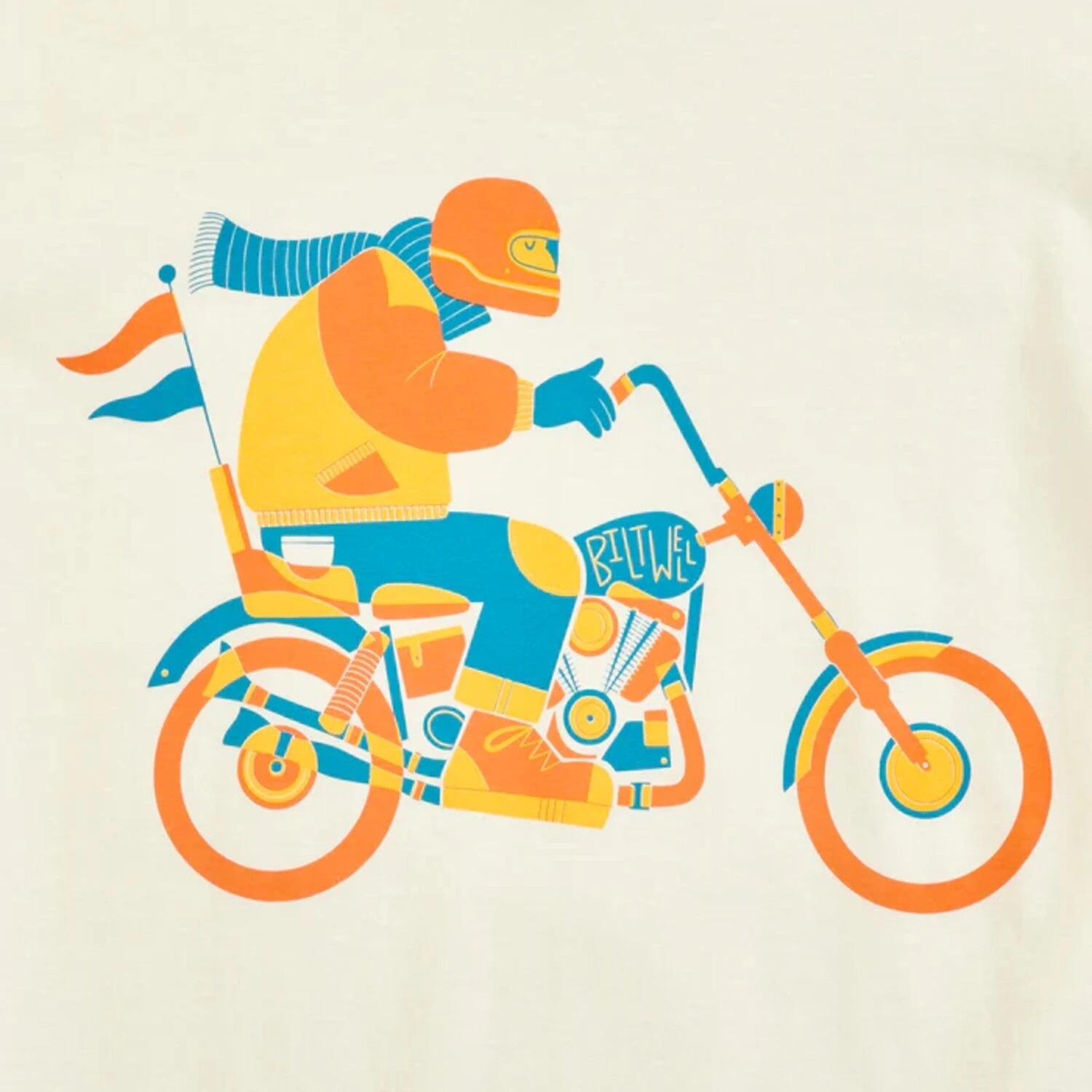 Biltwell Howdy t-shirt, White, S