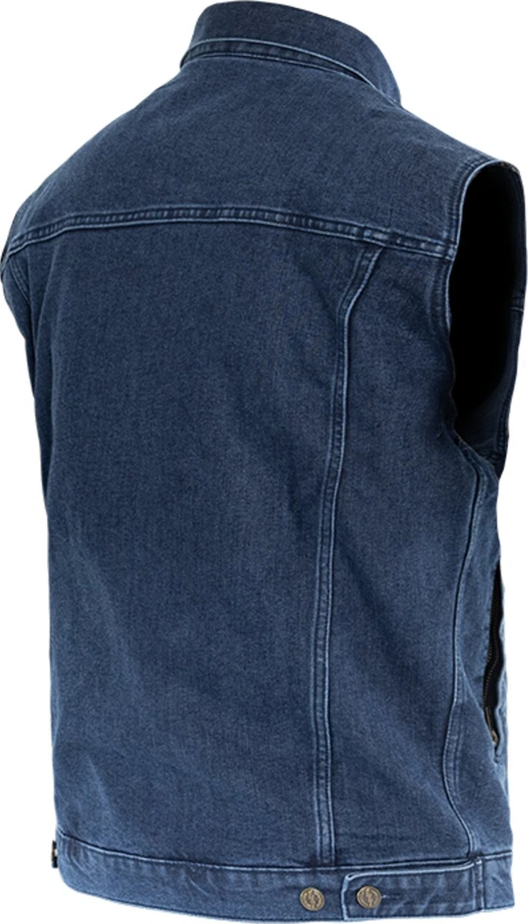 John Doe Trucker jeans vest, Blue, S