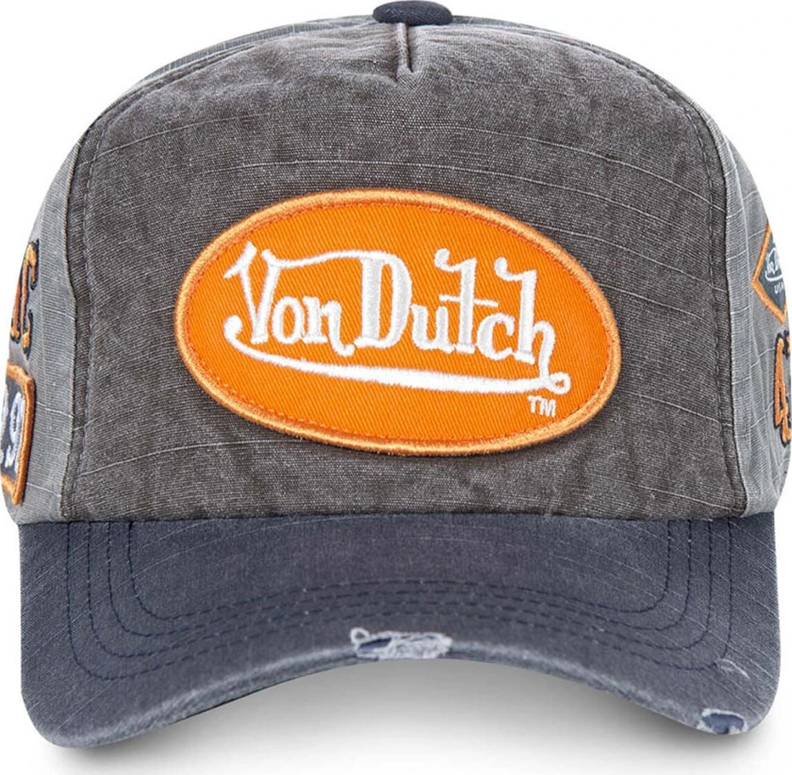 Von Dutch Jack baseball cap orange logo