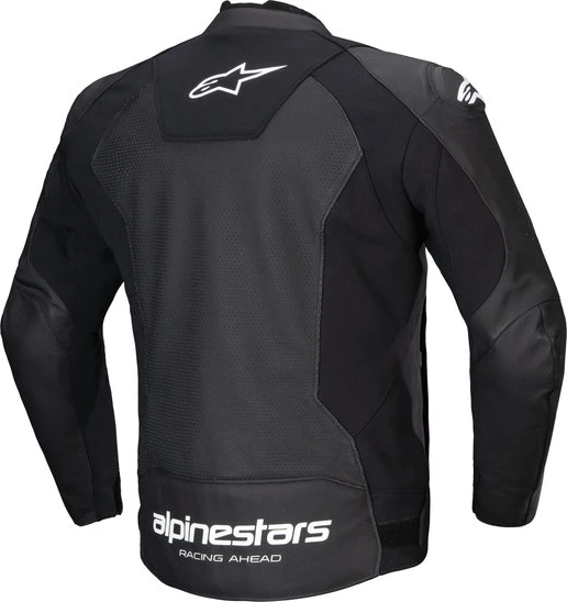 Alpinestars Leather Jacket Faster v3 Airflow Black/White, 52