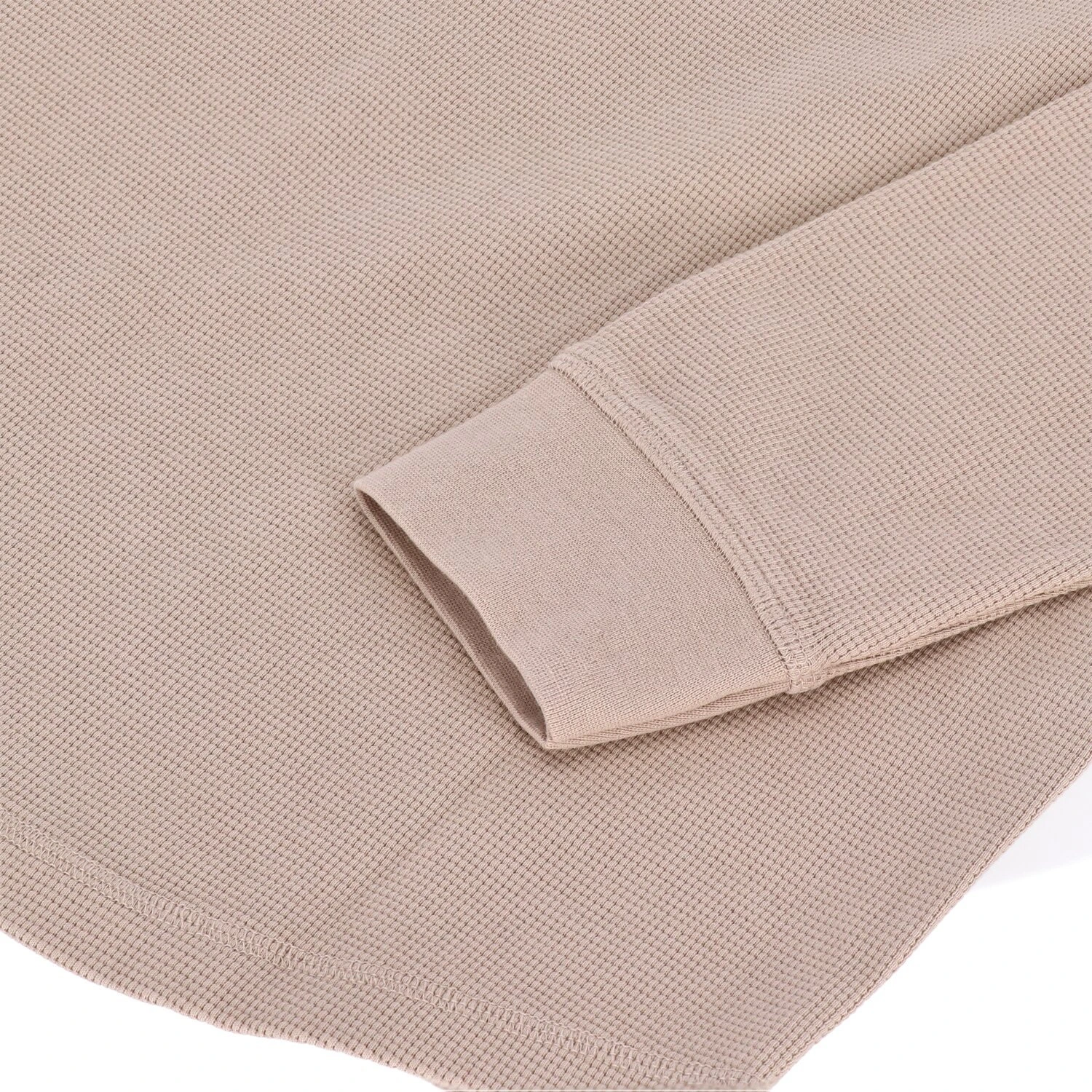 13 1/2 Waffle jersey, sand, S