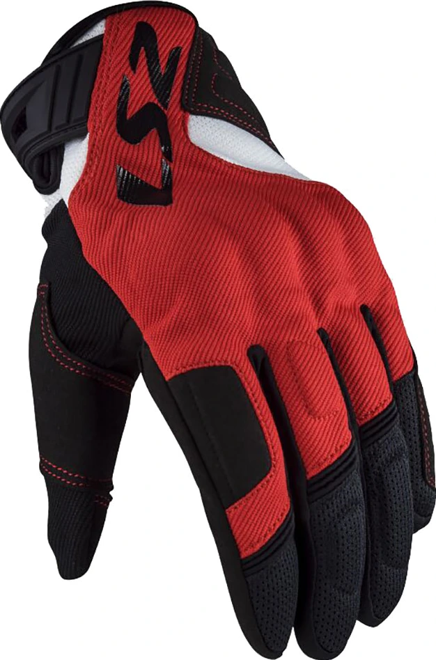 LS2 Silva Man Gloves - Black Red, 2XL