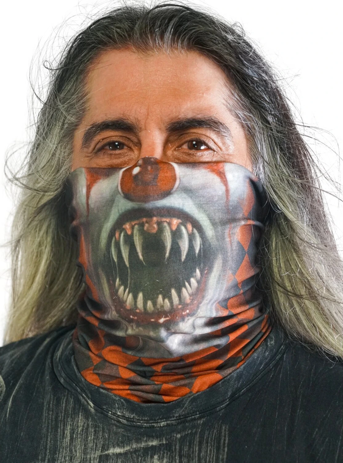Lethal Threat Clown Face tunnel, Multi-color, One size fits most