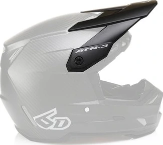 6D Helmet ATR-3 Visor Solid Matte Black