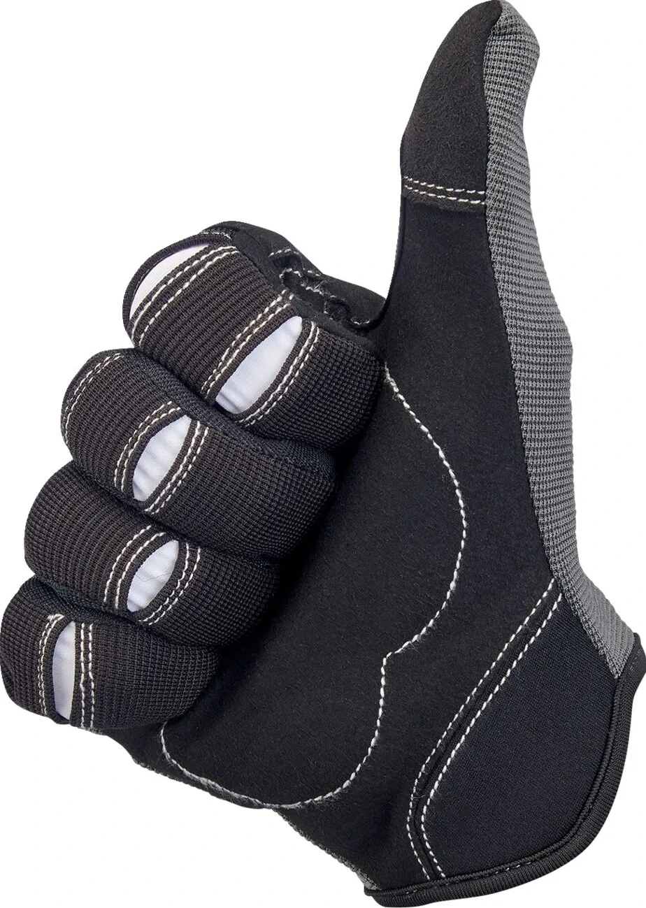 GLOVES MOTO GRY/BLK SM