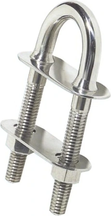 Osculati U-bolt conic fittings mirror-polished SS 100x9.5mm