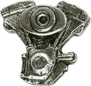 Biker pins Engine pin