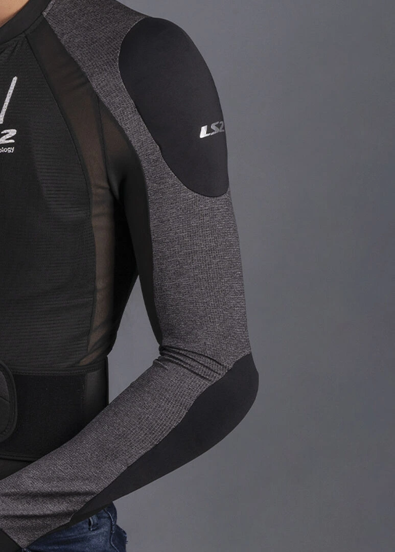 LS2 X-Armor Man Jacket - XS-S, Black Silver