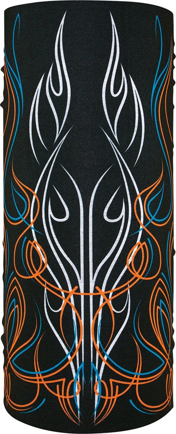 ZANheadgear Motley Tube polyester pinstripe flame, Multi-color, One size fits most