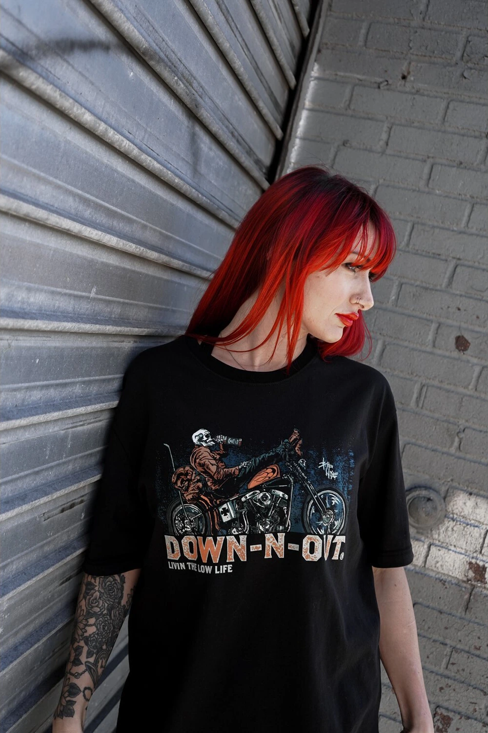 Down-n-Out Safety Second t-shirt, Black, M