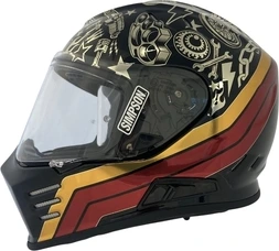 SIMPSON Helmet Venom Tatoo black/chrome, S