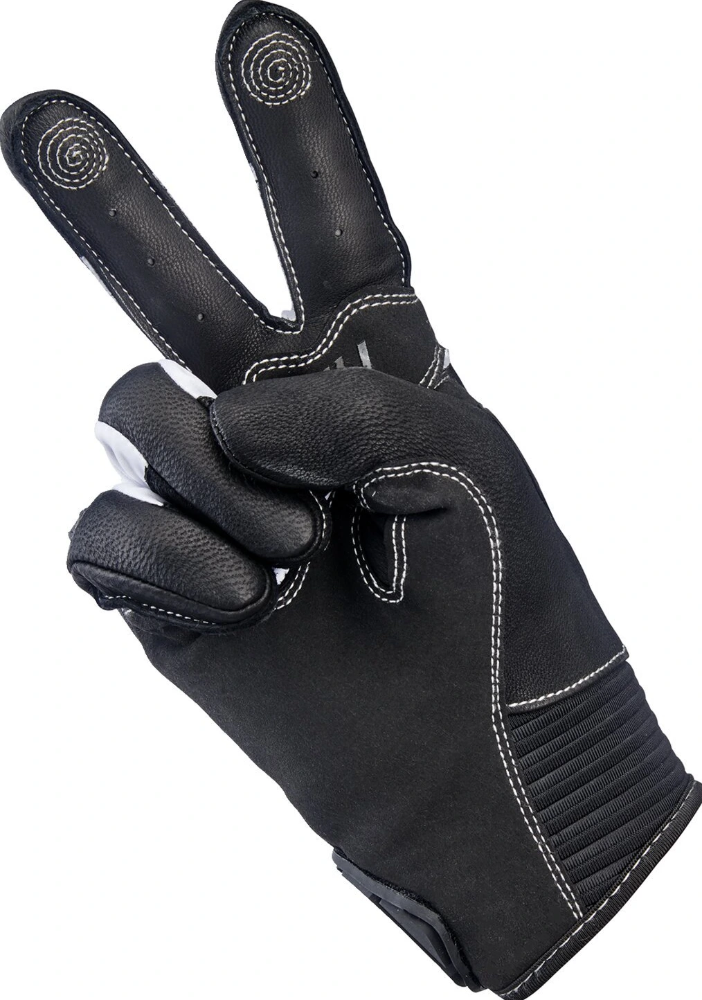 Biltwell Bridgeport gloves, red, Black, XS