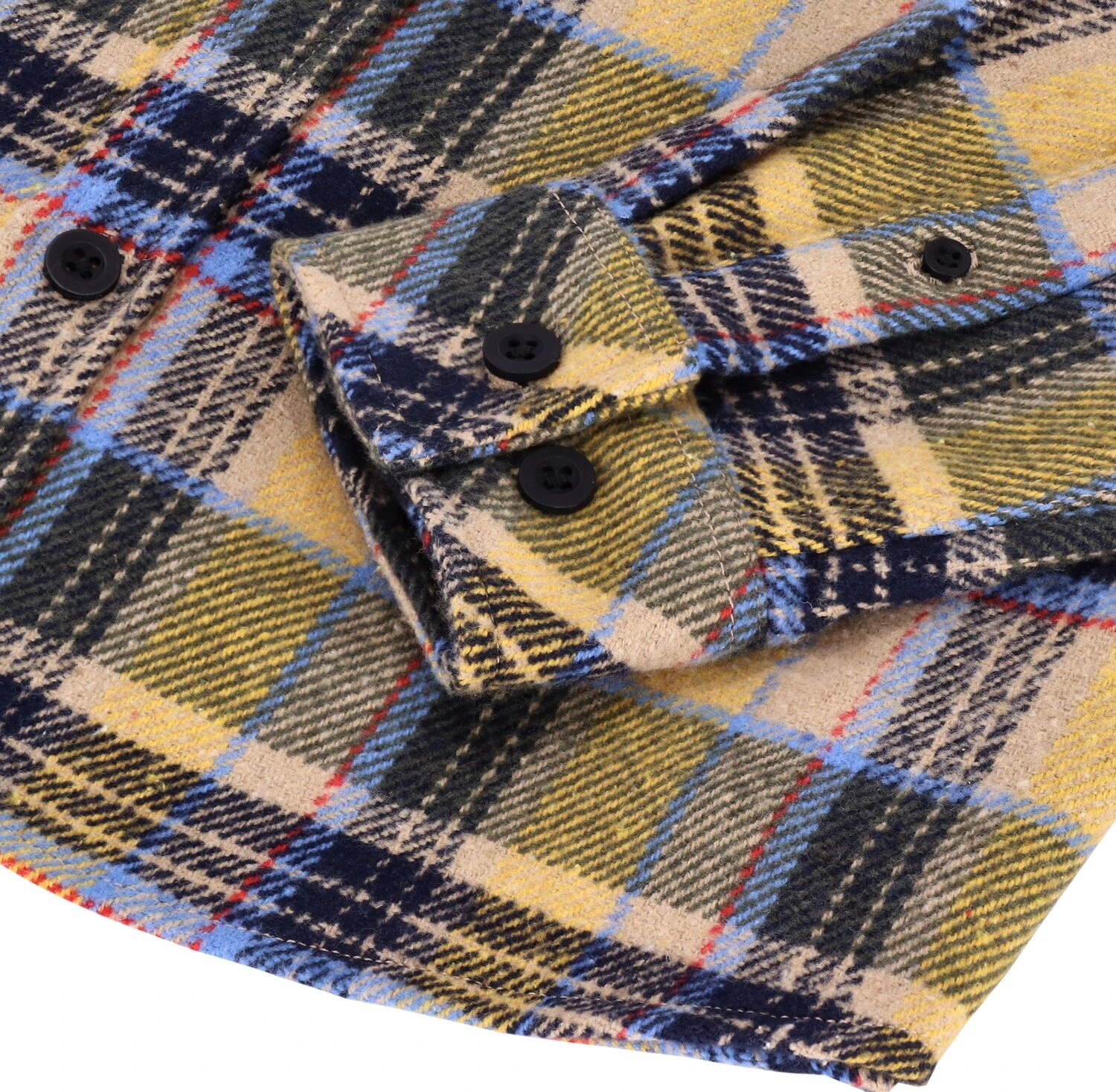 13 1/2 Steel flannel, Yellow, S
