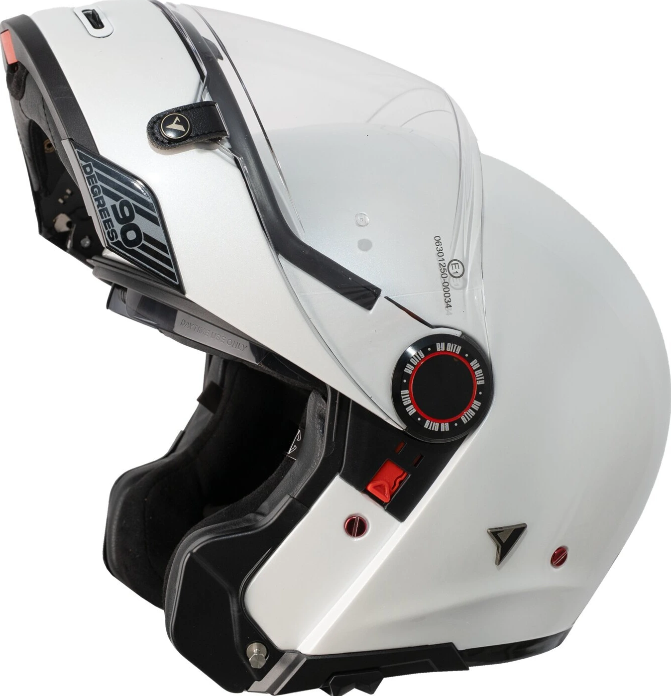 By City 90 Degrees helmet, pearl white, 2XL, Gloss