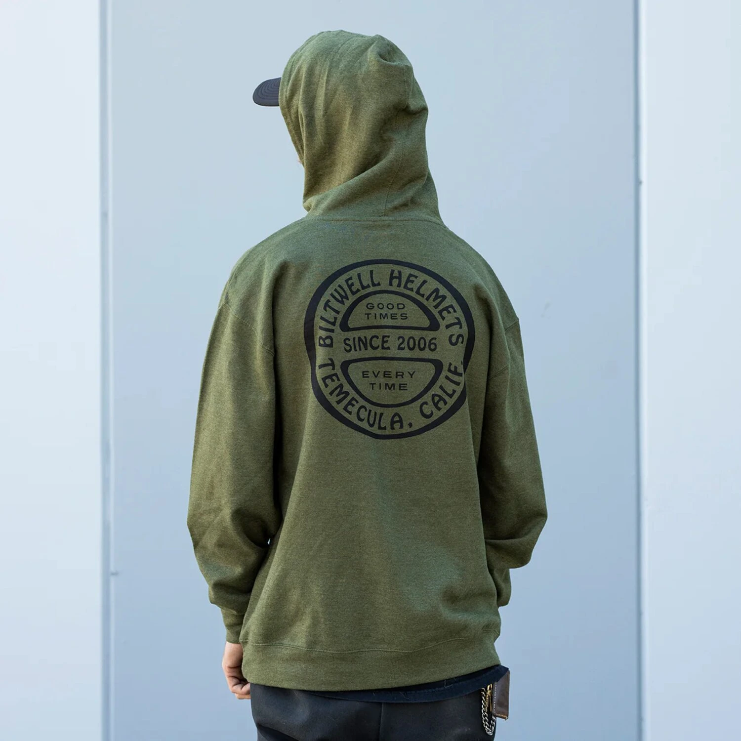 Biltwell Since 2006 hoodie, Green, S
